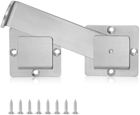 Brána Hardwaru |   Zámek na dřevěné brány s otočným mechanismem, 180° design, robustní dvoukřídlý zámek, 4 mm pevný zámek na farmářské brány, antikorozní zámek na venkovní brány, farmářské brány, kůlny, zahrady. Brána Hardwaru Brána Hardwaru