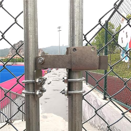 Brána Hardwaru |   Zámek pro dvojité brány Chain Link Residential Strong Arm, zajišťuje spojení 2 bran bez potřeby spouštěcí tyče, mezi bránami je potřeba více než 2 palce. Zámek pro chainlink brány pro rámce brány o šířce 1-3/8 palce. Brána Hardwaru Brána Hardwaru