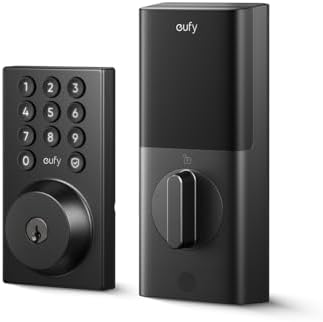 Dveřní kování a zámky |   Eufy Smart Lock C30, Bezklíčový zámek na dveře, Vestavěný wifi zámek, Chytrý zámek pro přední dveře, Není potřeba most, Snadná instalace, Ovládání přes aplikaci, Automatické zamykání, 4 AA baterie (není součástí balení) Dveřní kování a zámky Dveřní kování a zámky