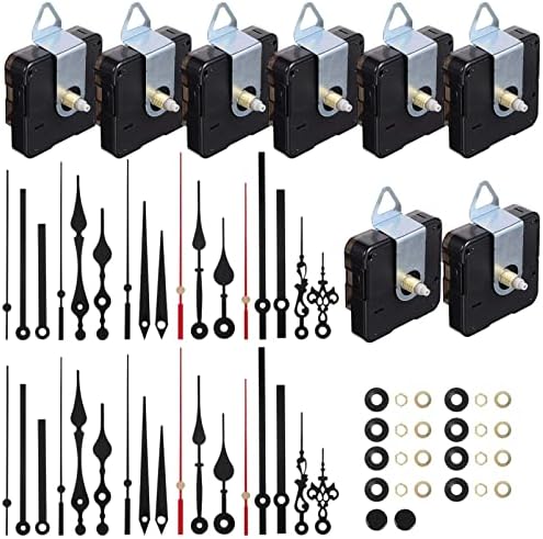 Hodinářské příslušenství |   8 ks quartzových hodinových mechanismů, tichý mechanismus bez tikání s 8 sadami hodinových ručiček pro opravu hodin, DIY náhradní díly (13 mm + 18 mm) Hodinářské příslušenství Hodinářské příslušenství