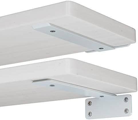 Police a podpěry |   Floating Shelf Brackets, těžké kovové L konzole na police, bílé kovové L konzole na police, nástěnné konzole na police, 6palcové příslušenství pro floating police (balení 6 kusů) Police a podpěry Police a podpěry